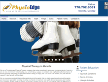 Tablet Screenshot of physioedge.net